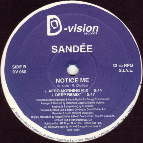 Notice Me (1994 Remixes)