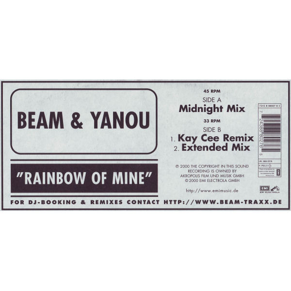 Beam & Yanou - Rainbow Of Mine | EMI Electrola (7243 8 88027 6 5) - main