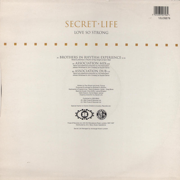 Secret Life - Love So Strong | Pulse-8 Records (12LOSE79) - 2