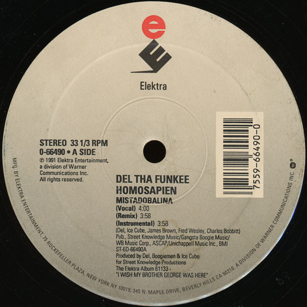 Del Tha Funkeé Homosapien - Mistadobalina | Elektra (0-66490) - 3 Del Tha Funkeé Homosapien - Mistadobalina | Elektra (0-66490) - 3