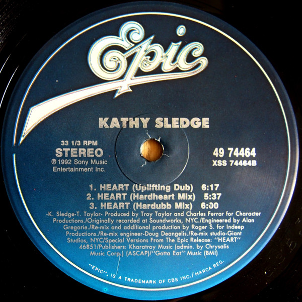 Kathy Sledge - Heart | Epic (49 74464) - 3