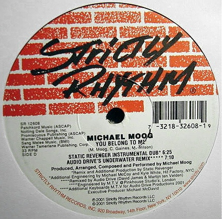Michael Moog - You Belong To Me | Strictly Rhythm (SR 12608)