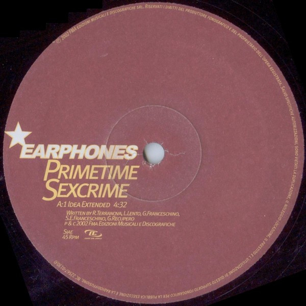 Earphones - Primetime Sexcrime | No Colors (NC 22567-0130/0) - 2 Earphones - Primetime Sexcrime | No Colors (NC 22567-0130/0) - 2