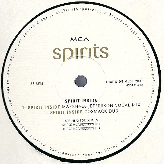 Spirit Inside (Serious Rope & Marshall Jefferson Club Mixes)