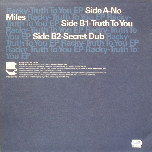 Racky - Truth To You EP | Westbound Music (WBD-005) - 2 Racky - Truth To You EP | Westbound Music (WBD-005) - 2