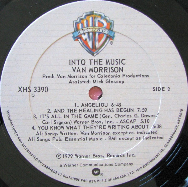 Van Morrison - Into The Music | Warner Bros. Records (XHS 3390) - 4