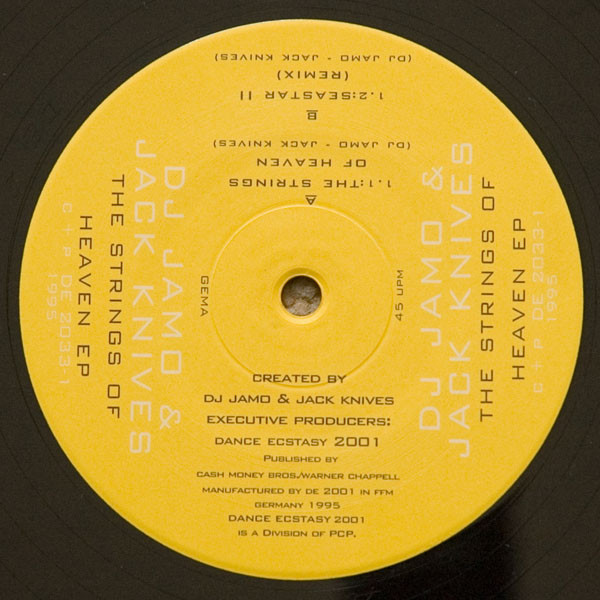 DJ Jamo & Jack Knives - The Strings Of Heaven EP | Dance Ecstasy 2001 (DE 2033-1/-2) - 3 DJ Jamo & Jack Knives - The Strings Of Heaven EP | Dance Ecstasy 2001 (DE 2033-1/-2) - 3