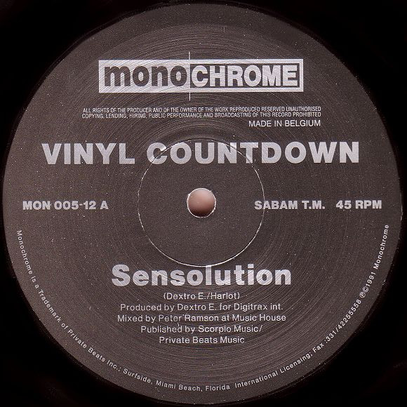 Vinyl Countdown - Sensolution | Monochrome (MON 005-12) - 2