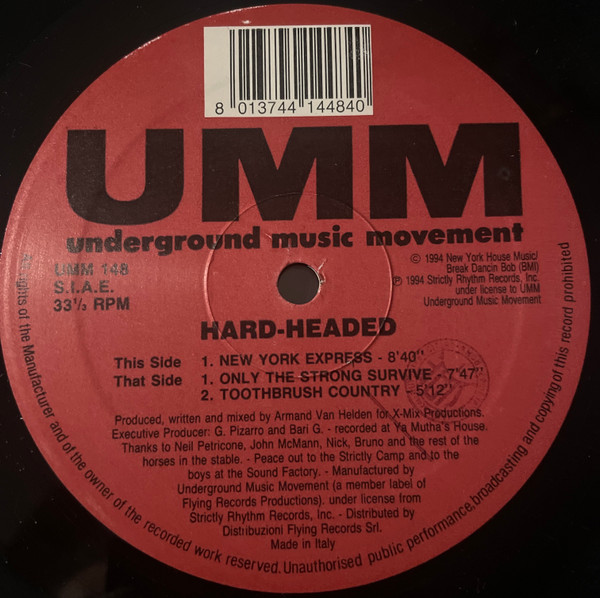 Hard-Headed - New York Express | UMM (UMM 148) - main