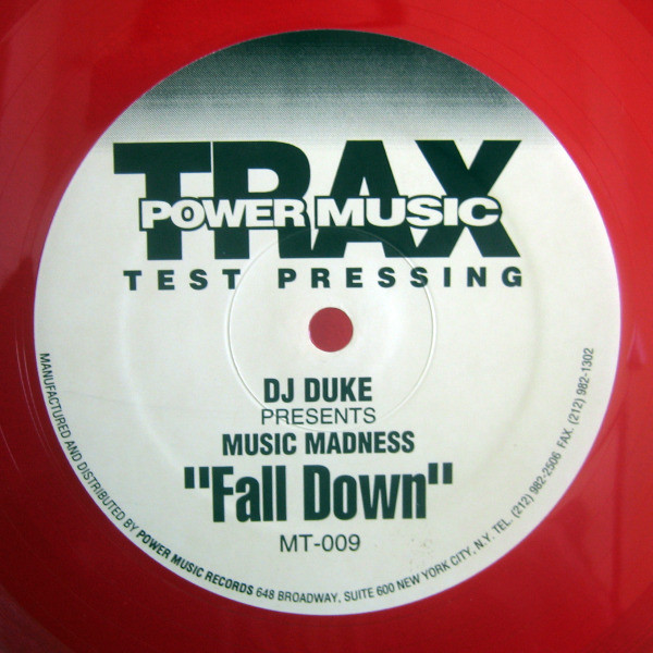 DJ Duke Presents Music Madness - Fall Down | Power Music Trax (MT-009) - 3