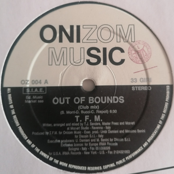 TFM - Out Of Bounds | Onizom Music (OZ 004) - 2 TFM - Out Of Bounds | Onizom Music (OZ 004) - 2