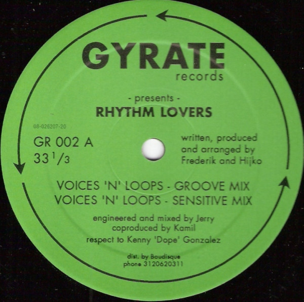Rhythm Lovers - Voices 'N' Loops | Gyrate Records (GR 002)