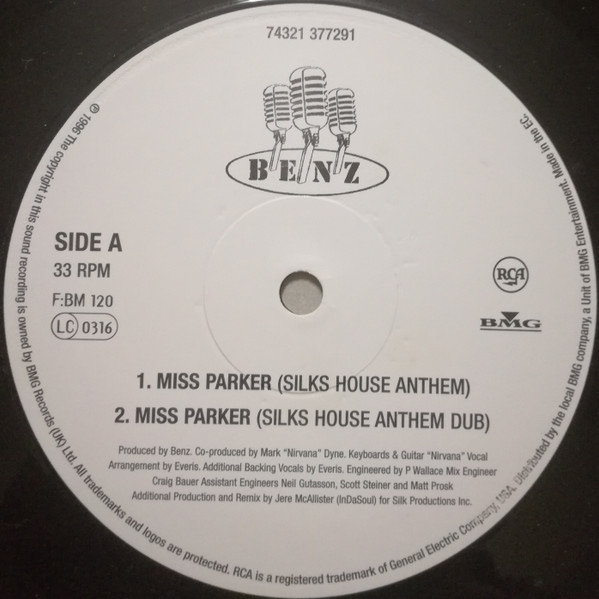 Benz - Miss Parker | RCA (74321 377291) - 3