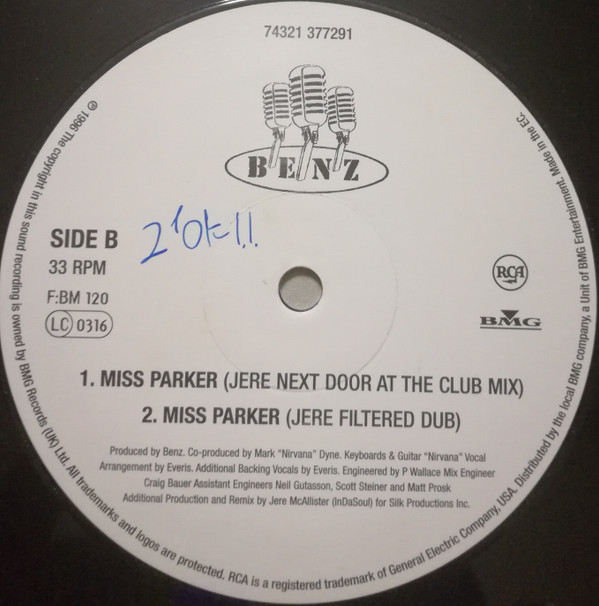 Benz - Miss Parker | RCA (74321 377291) - 4