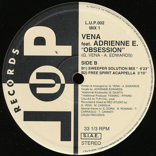 Vena Feat. Adrienne E. - Obsession | LUP Records (L.U.P.002) - 2