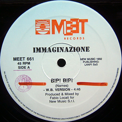 Immaginazione - Bip! Bip! | Meet Records (MEET 661) - 3