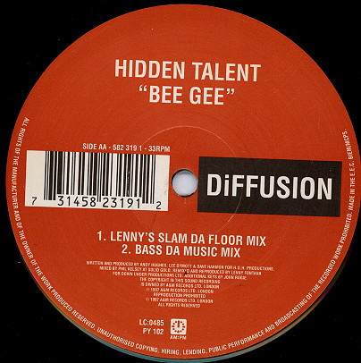 Hidden Talent - Bee Gee | DiFFUSION (582 319 1) - 3