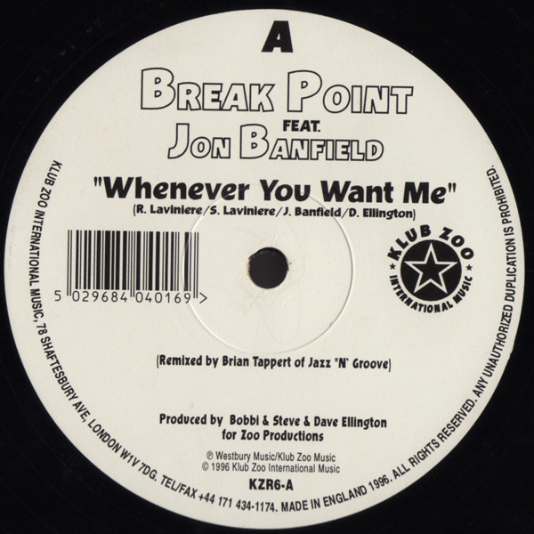 Break Point Feat. Jon Banfield - Whenever You Want Me | Klub Zoo International Music (KZR6) - 3
