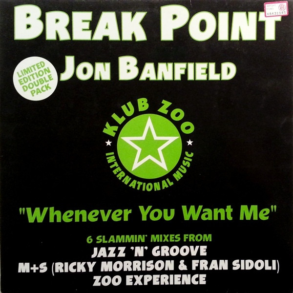 Break Point Feat. Jon Banfield - Whenever You Want Me | Klub Zoo International Music (KZR6) - main