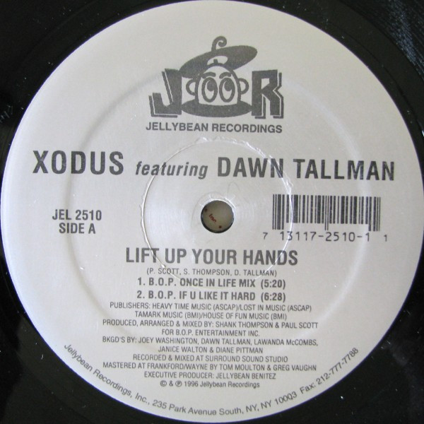 Xodus Feat. Dawn Tallman - Lift Up Your Hands | Jellybean Recordings (JEL 2510) - main Xodus Feat. Dawn Tallman - Lift Up Your Hands | Jellybean Recordings (JEL 2510) - main