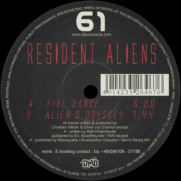 Resident Aliens - Fire Dance / Aliens Odyssey | DMD (DMD 061) - main