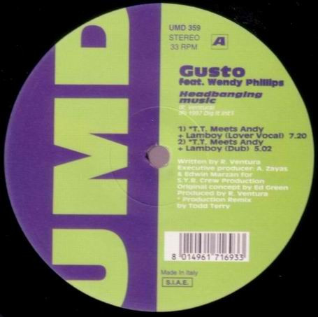 Gusto - Headbanging Music | Underground Music Department (UMD) (UMD 362 D) - 2