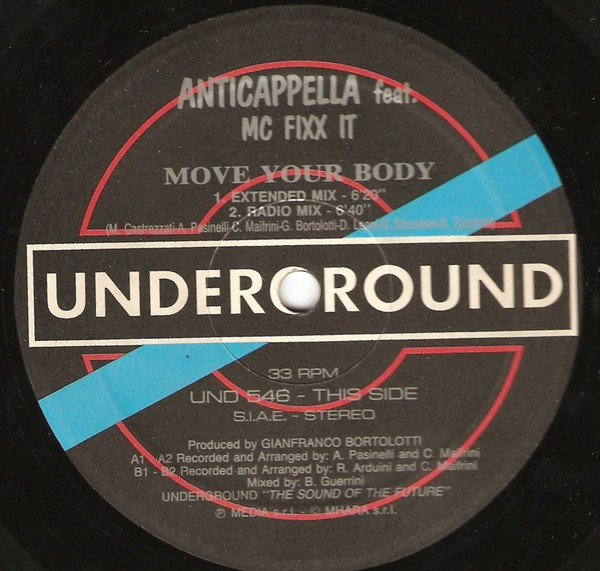 Anticappella Feat. MC Fixx It - Move Your Body | Underground (UND 546) - main