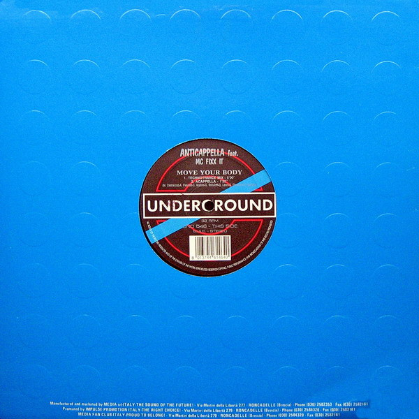 Anticappella Feat. MC Fixx It - Move Your Body | Underground (UND 546) - 4
