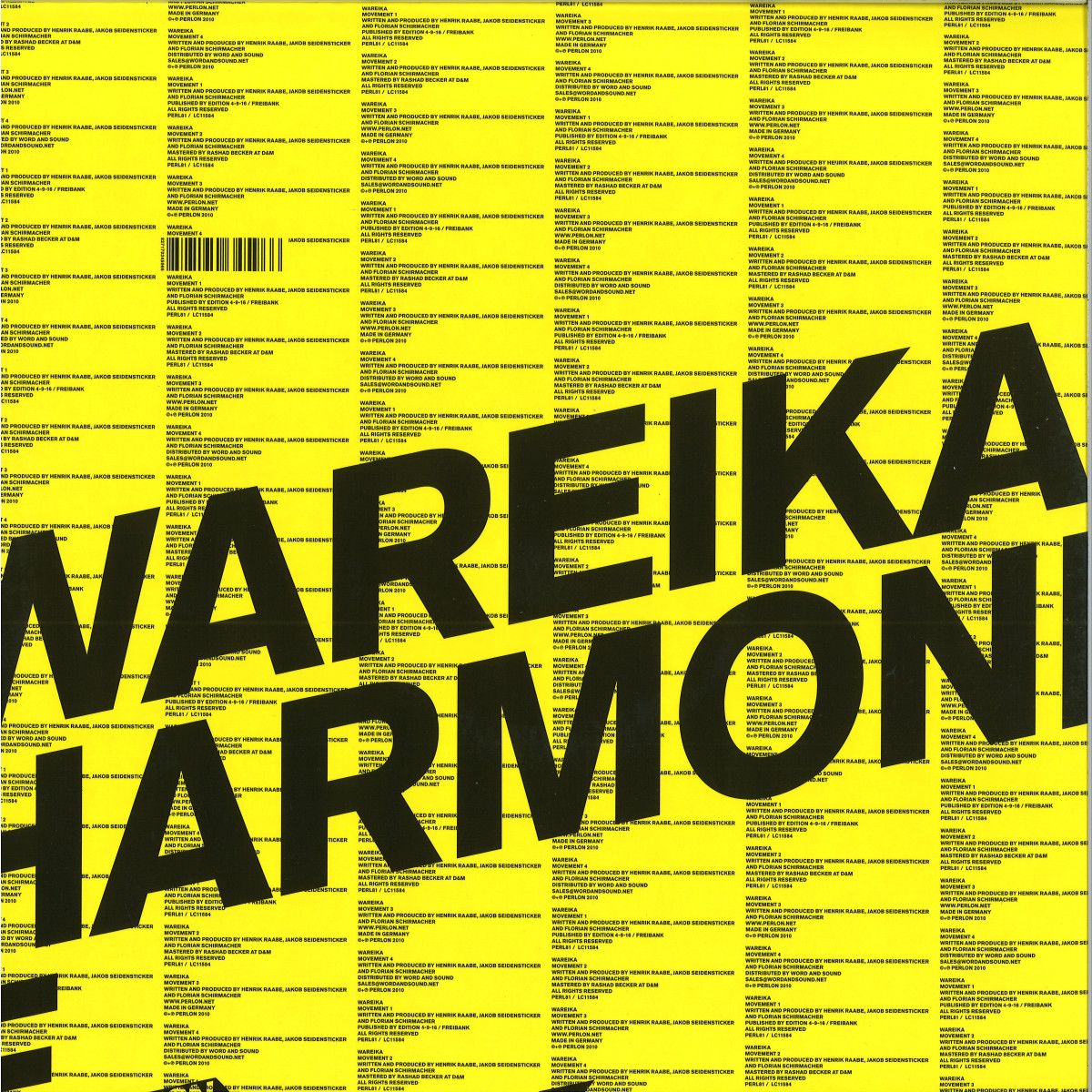 Wareika - Harmonie Park | Perlon (PERL81) - 2 Wareika - Harmonie Park | Perlon (PERL81) - 2