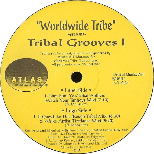 Worldwide Tribe - Tribal Grooves 1 | Atlas Records (ATL 004) - main