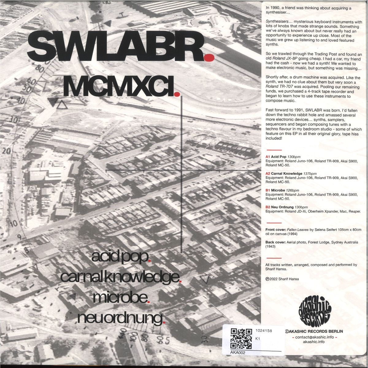 Swlabr - MCMXCI | Akashic Records Berlin (AKA002) - 3