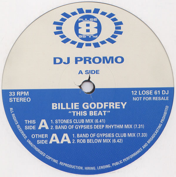 Billie Godfrey - This Beat | Pulse-8 Records (12 LOSE 61 DJ) - main