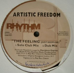 Artistic Freedom - Dance / The Feeling | Rhythm Factor Records (UGRF 0007) - 2