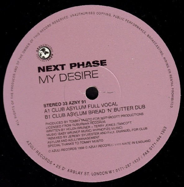 My Desire (Club Asylum Mixes)