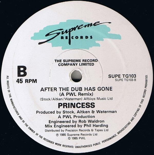 Princess - After The Love Has Go-Go Gone | Supreme Records (SUPE TG103) - 2 Princess - After The Love Has Go-Go Gone | Supreme Records (SUPE TG103) - 2
