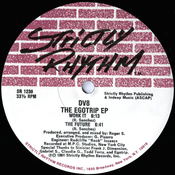 DV8 - The Egotrip EP | Strictly Rhythm (SR 1239) - 2 DV8 - The Egotrip EP | Strictly Rhythm (SR 1239) - 2