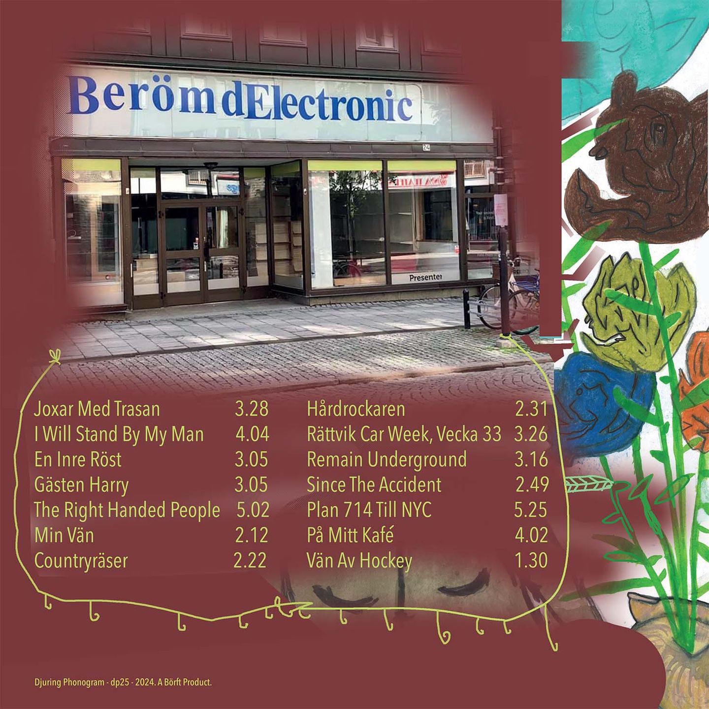 Enema & Gejonte - Berömd Electronic | Djuring Phonogram (DP25) - 2