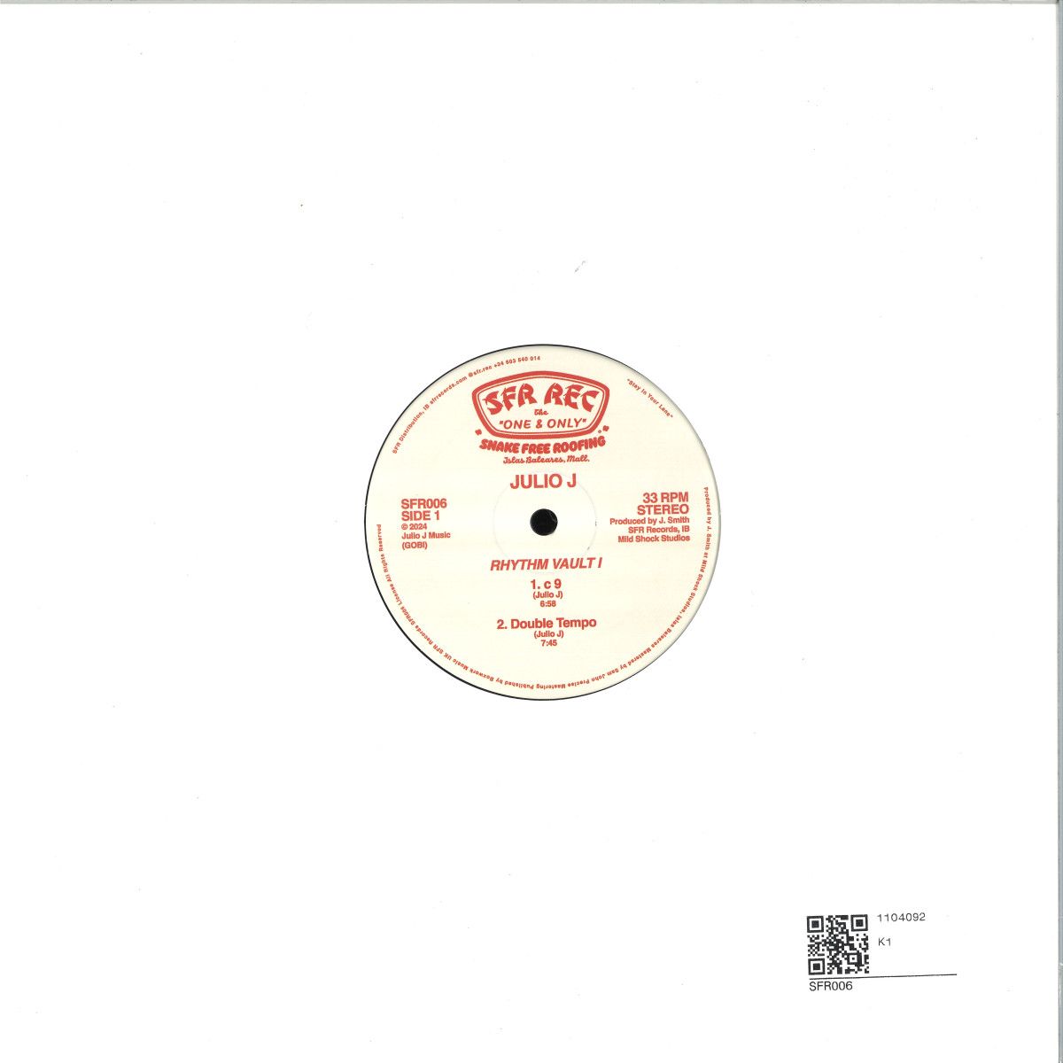Julio J - Rhythm Vault I | Snake Free Roofing (SFR006) - 2