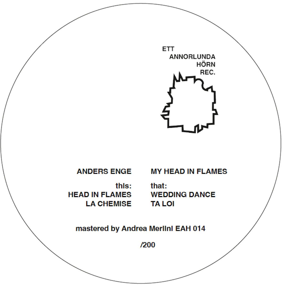 Anders Enge - My Head In Flames | Ett Annorlunda Hörn rec (EAH014) - 2