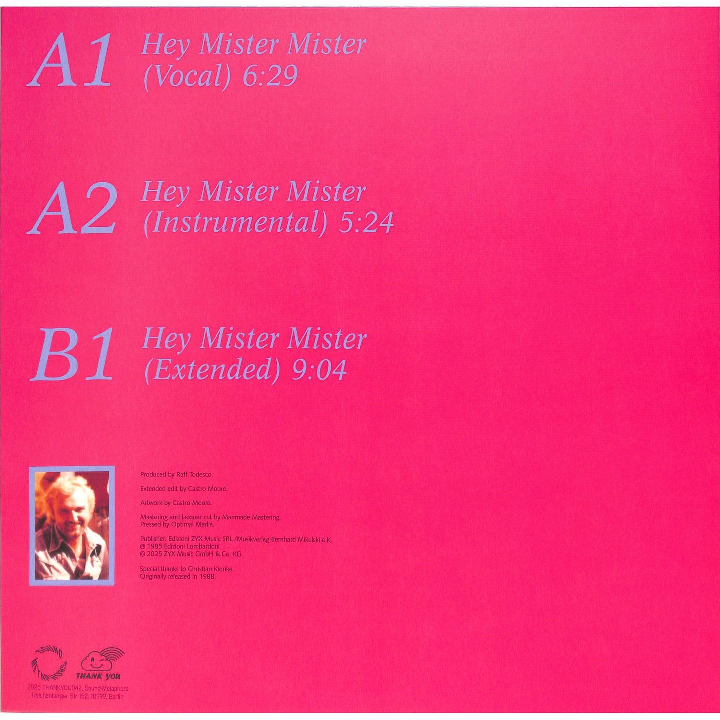 Kriss - Hey Mister Mister | THANK YOU (THANKYOU042) - 2