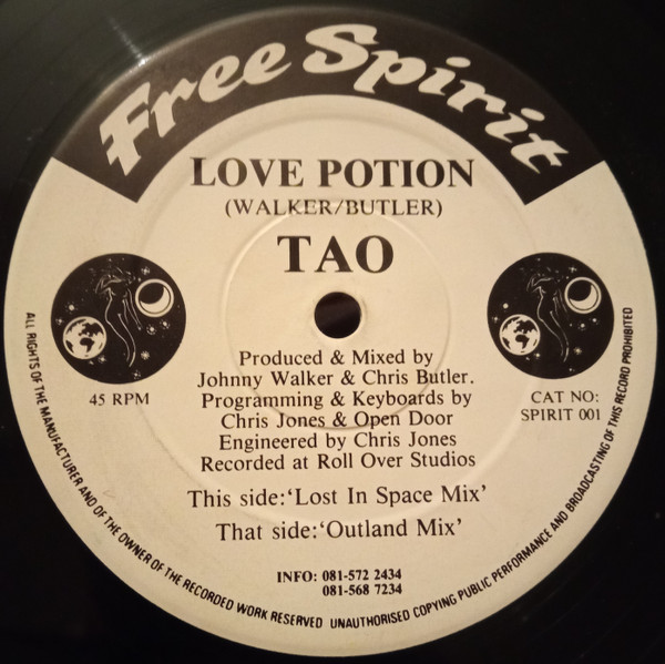 Tao - Love Potion | Free Spirit Records (SPIRIT 001) - main