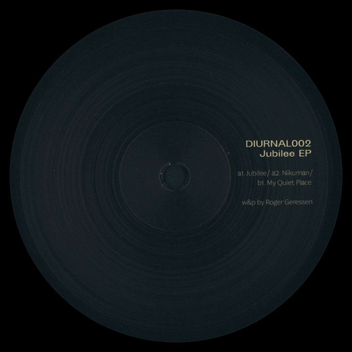 Roger Gerressen - Jubilee EP | Diurnal (DIURNAL002)