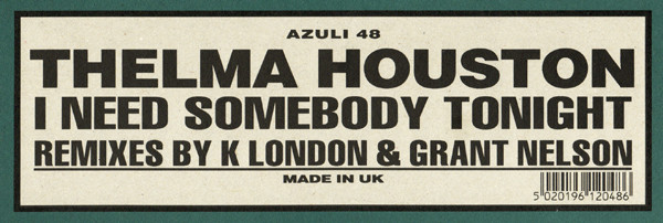 I Need Somebody Tonight (Remixes By K London & Grant Nelson)
