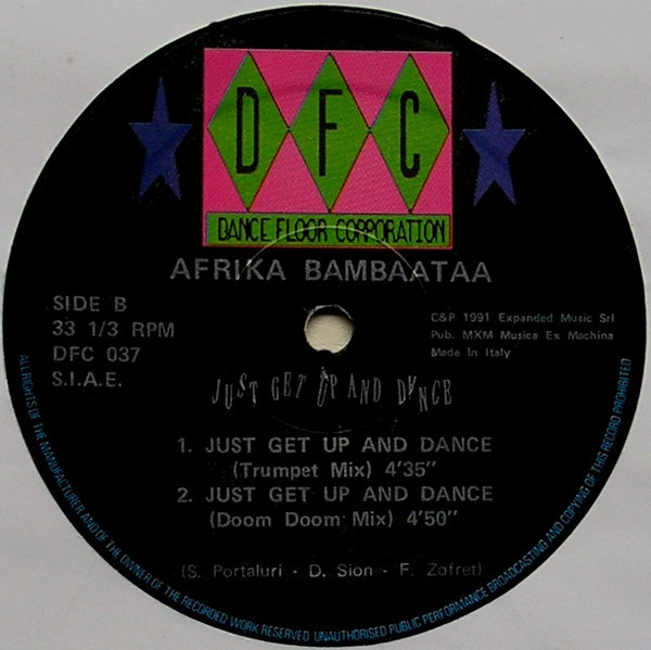 Afrika Bambaataa - Just Get Up And Dance | DFC (DFC 037) - 4
