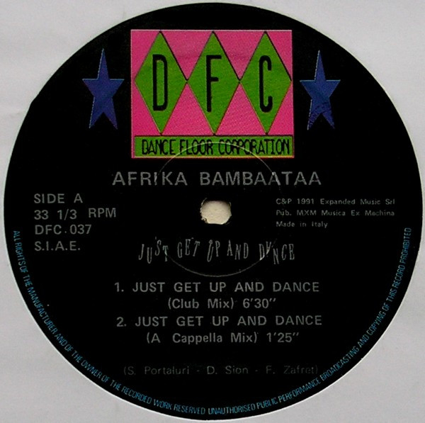Afrika Bambaataa - Just Get Up And Dance | DFC (DFC 037) - 3