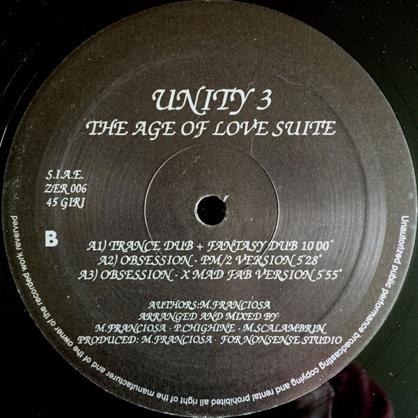 Unity 3 - The Age Of Love Suite | Zener (ZER 006) - 3