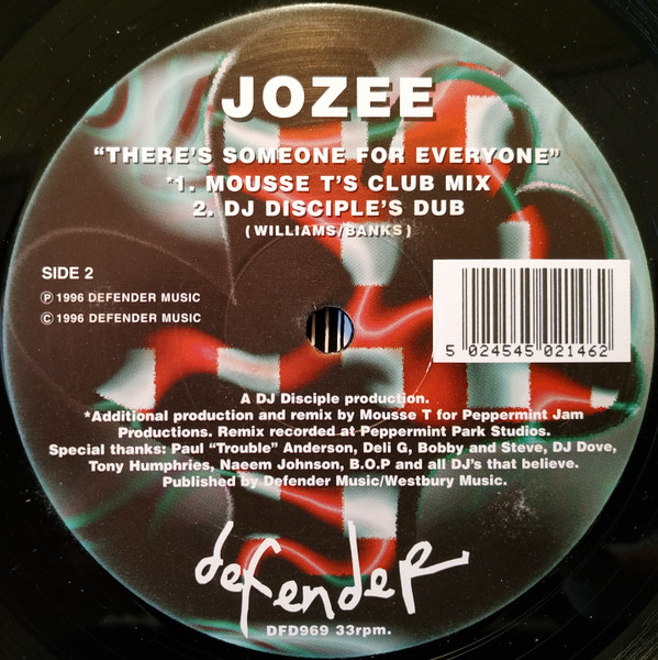 Jozee - There's Someone For Everyone | Defender Music (DFD969)