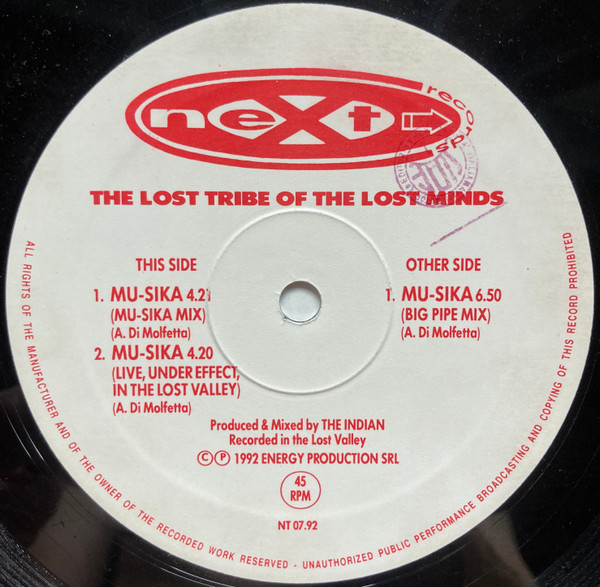 The Lost Tribe Of The Lost Minds - Mu-Sika | Next Records (NT 07.92) - 2 The Lost Tribe Of The Lost Minds - Mu-Sika | Next Records (NT 07.92) - 2