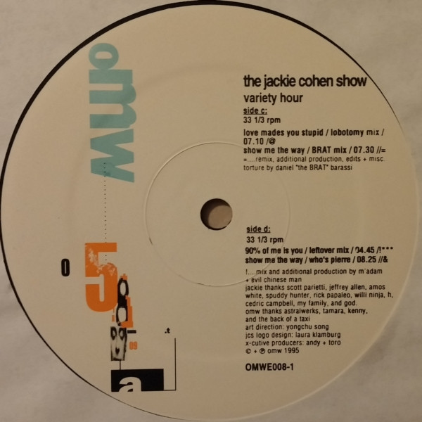 Jackie Cohen - The Jackie Cohen Show - Variety Hour | OMW (Oxygen Music Works) (OMWE-008-1) - 3