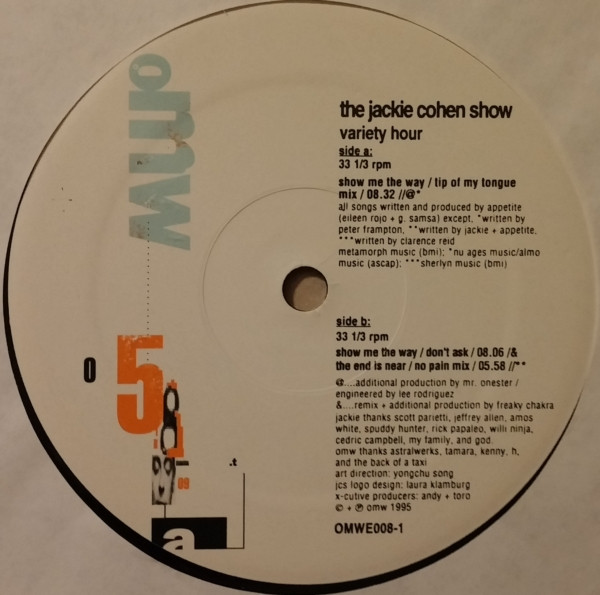 Jackie Cohen - The Jackie Cohen Show - Variety Hour | OMW (Oxygen Music Works) (OMWE-008-1) - main